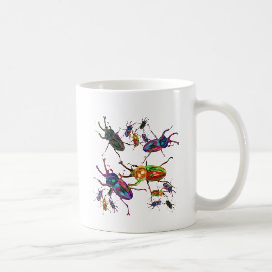 Einzigartiges Rainbow-Hirschkäfer-Accessoire Kaffeetasse (Rechts)