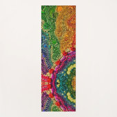Einzigartiges Rainbow Mardi Gras perlen art YOGA M Yogamatte (Vorderseite)