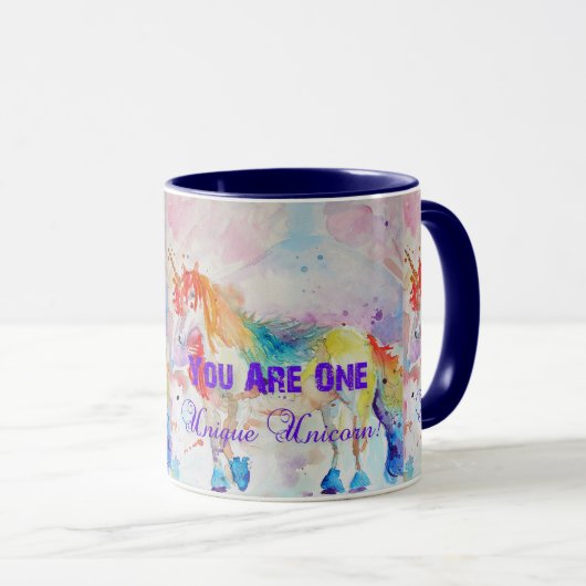 Einzigartiges Rainbow Tasse (VorderseiteRechts)