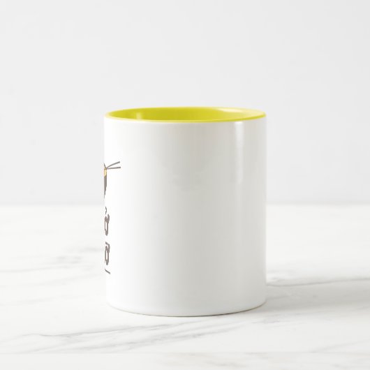 Einzigartiges Ramen Pho Sho Tassen-Gelb Zweifarbige Tasse (Mittel)