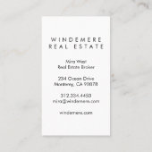 Einzigartiges Real Anwesen Agent Broker Garden Visitenkarte (Rückseite)