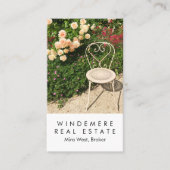 Einzigartiges Real Anwesen Agent Broker Rose Garde Visitenkarte (Vorderseite)