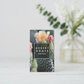 Einzigartiges Real Anwesen Cactus Blume Desert Fot Visitenkarte (Stehend Vorderseite)