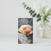 Einzigartiges Real Anwesen Cactus Blume Desert Fot Visitenkarte (Stehend Vorderseite)