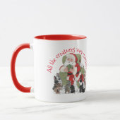 Einzigartiges Red Santa Bunny Rabbit Weihnachten Tasse (Links)