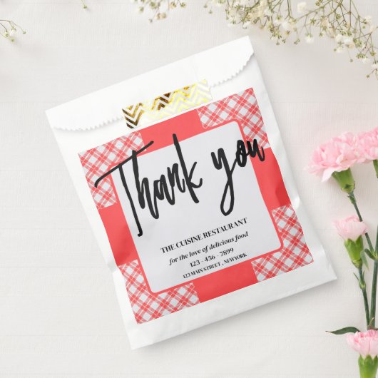 Einzigartiges Restaurant Bakery Café Esspapier Geschenktütchen (Versiegelt)