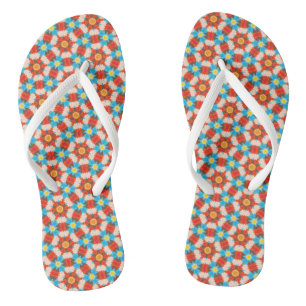 Einzigartiges Retro-3D-Farbmuster Badesandalen