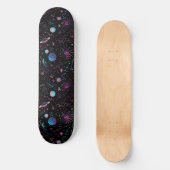 Einzigartiges Retro 80er Astrologie Design Skatebo Skateboard (Vorderseite)
