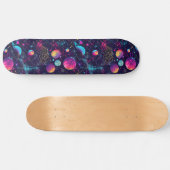 Einzigartiges Retro 80er Astrologie Design Skatebo Skateboard (Horizontal)