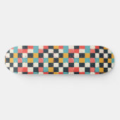 Einzigartiges Retro Y2K Schachbrett Design Skatebo Skateboard (Horizontal)
