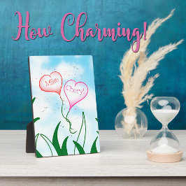 Einzigartiges romantisches Paargeschenk mit indivi Fotoplatte