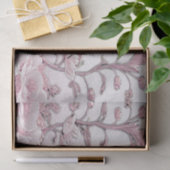 Einzigartiges rosa Blumenzwirn Seidenpapier (Geschenk)