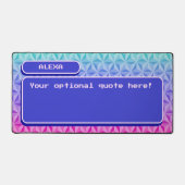 Einzigartiges Rosa Cooles Retro-Gaming Schreibtischunterlage (Vorderseite)