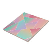 "Einzigartiges rosa Glasmuster extravagante Farbe Fliese (Seite)