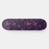 Einzigartiges rosa Kunsthandwerk Design Skateboard (Horizontal)