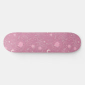 Einzigartiges rosa Kunsthandwerk Design Skateboard (Horizontal)