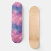 Einzigartiges rosa Kunsthandwerk Design Skateboard (Vorderseite)