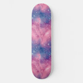 Einzigartiges rosa Kunsthandwerk Design Skateboard (Vorderseite)