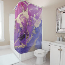 Einzigartiges rosa Lila Gold Abstrakt