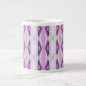 Einzigartiges rosa Muster Jumbo-Tasse (Vorderseite)