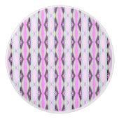 Einzigartiges rosa Muster Keramikknauf (Vorderseite)