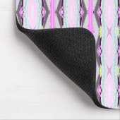 Einzigartiges rosa Muster Mousepad (Ecke)