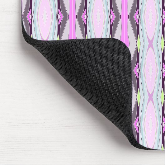 Einzigartiges rosa Muster Mousepad (Ecke)