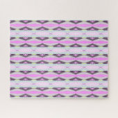 Einzigartiges rosa Muster Puzzle (Horizontal)