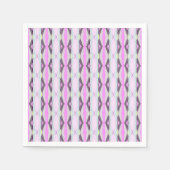 Einzigartiges rosa Muster Serviette (Vorderseite)