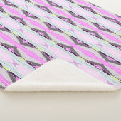 Einzigartiges rosa Muster Sherpadecke (3/4)