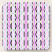 Einzigartiges rosa Muster Untersetzer (Vorderseite)