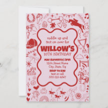 Einzigartiges Rosa Pferdchen Reittier Geburtstag