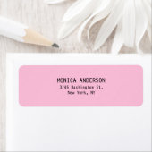 Einzigartiges, rosa Schlichtes, modernes Rücksende (Insitu)