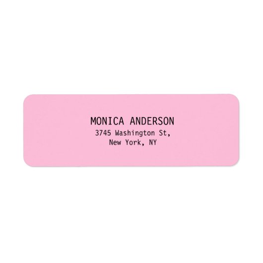 Einzigartiges, rosa Schlichtes, modernes Rücksende (Vorne)
