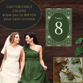 Einzigartiges Rost Orange Modernes Tribal Muster Tischnummer