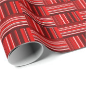Einzigartiges rotes Muster Geschenkpapier (Rolleneckpunkt)