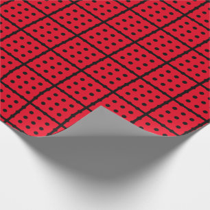 Einzigartiges rotes Wrapping-Papier Geschenkpapier