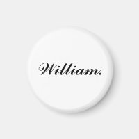 Einzigartiges Round Name Magnet für tägliche persö