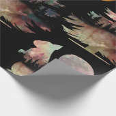 Einzigartiges Rustikales Baumhackpapier Geschenkpapier (Ecke)