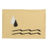 Einzigartiges Rustikales Set Kissenbezug (Rückseite-Links)