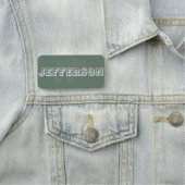 Einzigartiges Sage Green: Cool Beruflich Namensschild (Beispiel)