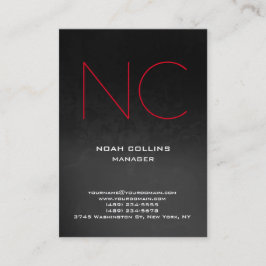 Einzigartiges schlichtes einfaches graues visitenkarte