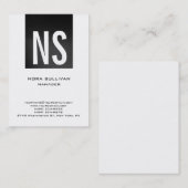 Einzigartiges schlichtes einfaches graues visitenkarte (Vorne/Hinten)