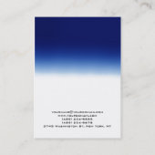 Einzigartiges schlichtes Monogramm Visitenkarte (Rückseite)