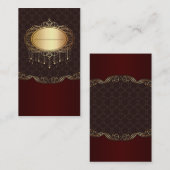 einzigartiges schlichtes retro elegantes formales visitenkarte (Vorne/Hinten)