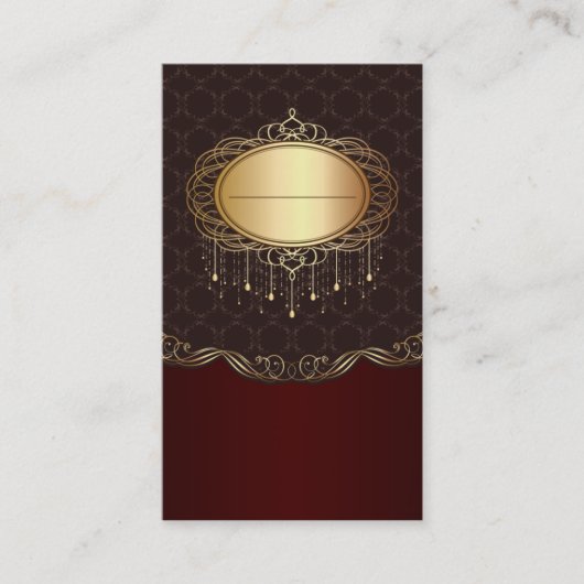 einzigartiges schlichtes retro elegantes formales visitenkarte (Vorderseite)