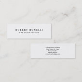 Einzigartiges Schlichtes, sauberes und leicht mach Mini Visitenkarte (Vorne/Hinten)