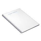 Einzigartiges Schlichtes Weiß Minimalistisch Moder Notizblock (Rechte Seite)