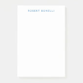 Einzigartiges Schlichtes Weiß Minimalistisch Moder Post-it Klebezettel (Vorderseite)