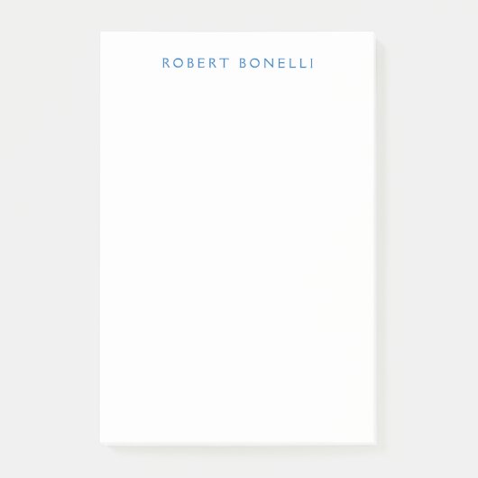 Einzigartiges Schlichtes Weiß Minimalistisch Moder Post-it Klebezettel (Vorderseite)
